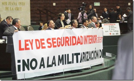 No a la militarizacion