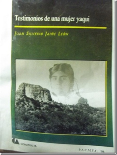Libro Testimonios de una mujer yaqui